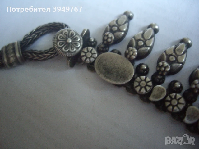 Стара ммасивна сребърнна огърлица., снимка 2 - Колиета, медальони, синджири - 50835289