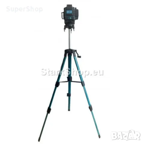 Професионален 4D Лазерен Нивелир с 16 Линии Зелен Лъч (четири точков) + СТАТИВ В КУФАРА, снимка 4 - Куфари с инструменти - 50236937