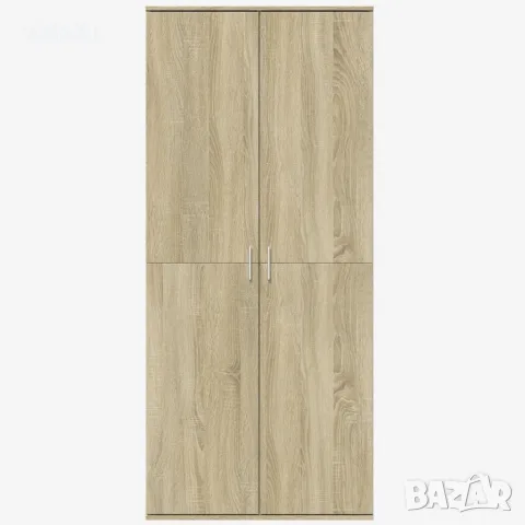 vidaXL Висок шкаф, сонома дъб, 80x35x180 см, инженерно дърво, снимка 3 - Шкафове - 56146799
