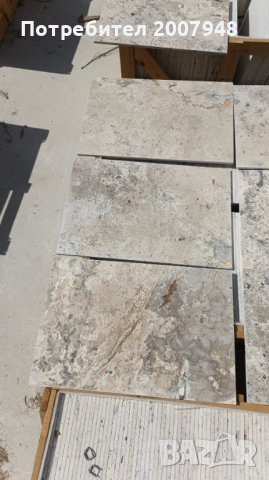 Травертин Силвър с размер 1.2/40.6/61 - 49 лв. м2 с ддс., снимка 5 - Облицовки - 52390655