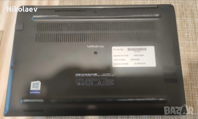 Dell Latitude 7280  i7 7600U 8gb DDR4 128gb M.2 SSD 6ч. батерия, снимка 8 - Лаптопи за работа - 53889193
