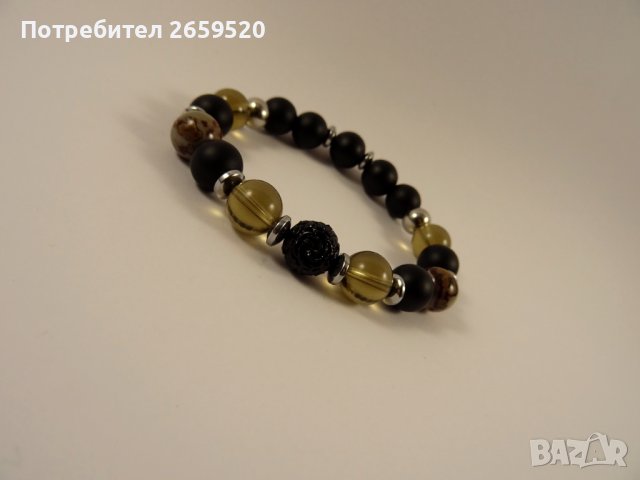 Дамска гривна от естествени камъни, снимка 3 - Гривни - 39578220