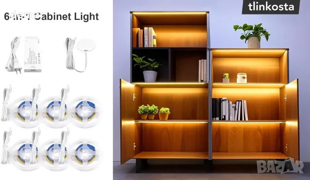 COB LED ленти 6в1 с touch/сензор, димируеми, за шкафове и ниши, снимка 7 - Лед осветление - 55933512