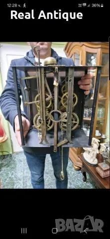 Прекрасен антикварен колекционерски паркетен часовник , снимка 6 - Антикварни и старинни предмети - 47506959