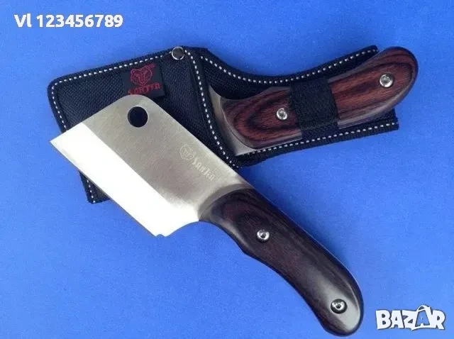 Ловен сатър SANJIA K-87 -компактен,много як , снимка 2 - Ножове - 53978094
