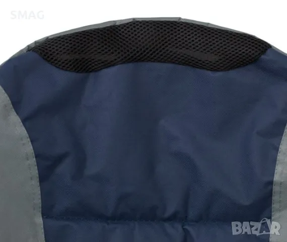 Къмпинг стол сгъваем антрацит синьо с калъф 59x59x105cm S_1235218, снимка 4 - Къмпинг мебели - 50046969