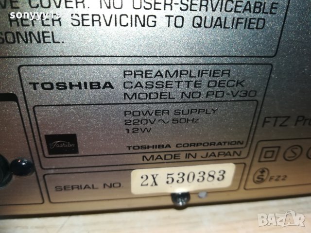 toshiba pd-v30 preamplifier deck-made in japan 0312201743, снимка 15 - Ресийвъри, усилватели, смесителни пултове - 31004542