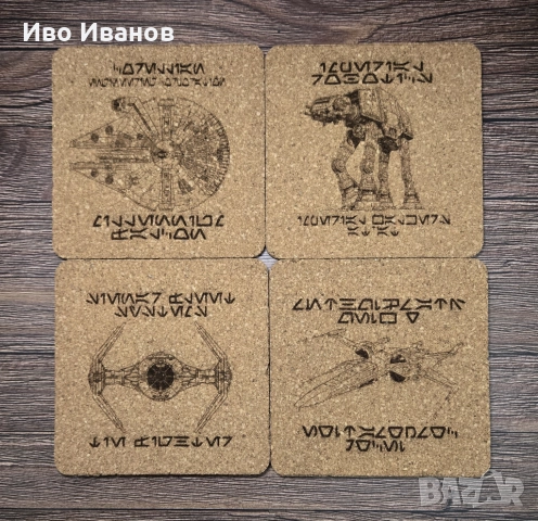 Комплект подложки за чаши (coaster) Star War