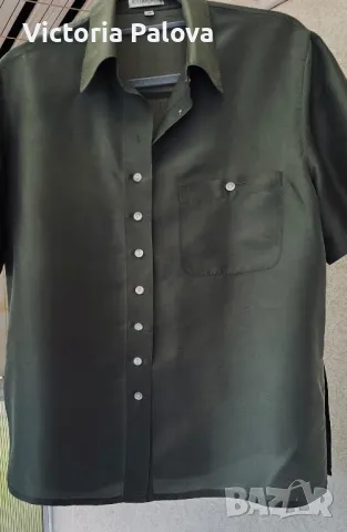 Прекрасна риза MICHELE PERETTO коприна 100%, снимка 14 - Ризи - 50084145