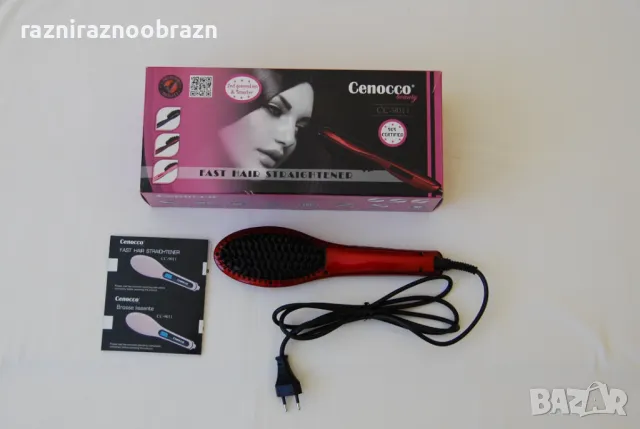 Електрическа четка за изправяне на коса Cenocco beauty , снимка 2 - Аксесоари за коса - 49702575