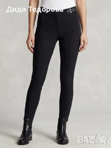 🖤 Елегантен черен панталон Massimo Dutti с ципове на крачолите (Размер EUR 36 / S)