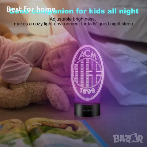 AC Milan 3D LED лампа с дистанционно , снимка 5 - Футбол - 48341884