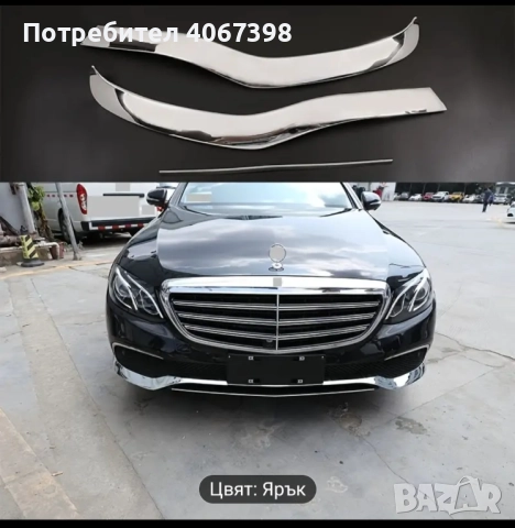 Добавки за предна броня за Мерцедес Е-класа W213
