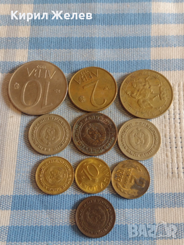 Лот монети 10 броя България от соца началото на демокрацията за КОЛЕКЦИЯ ДЕКОРАЦИЯ 29280