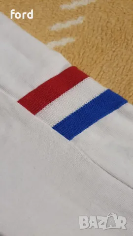 Бяла Поло тениска Le Coq Sportif, снимка 6 - Тениски - 47598058