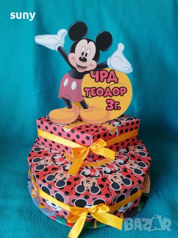 Картонена торта Мики Маус .