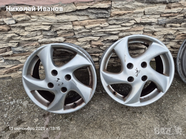 Джанти за Пежо 15 цола + болтове , снимка 3 - Гуми и джанти - 52037027