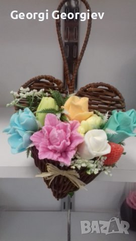 Ароматни цветя от глицеринов сапун , снимка 3 - Изкуствени цветя - 39598251