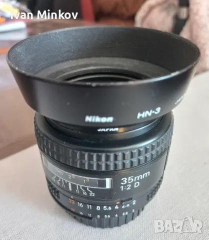 обектив nikon 35mm/2  d, снимка 2 - Обективи и филтри - 48980557