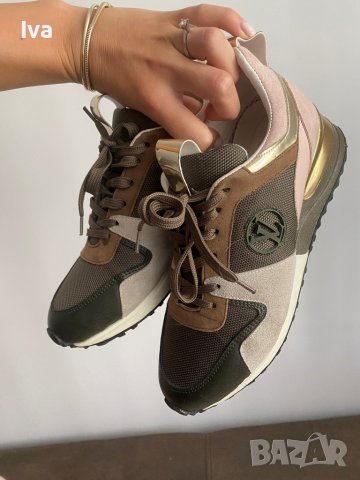 Дамски обувки Louis Vuitton run away sneaker - LV  38размер естествена кожа, снимка 3 - Дамски ежедневни обувки - 38364164