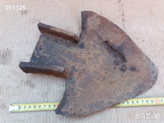 кован масивен възрожденски лемиш, рало, плуг , снимка 12 - Антикварни и старинни предмети - 37340733