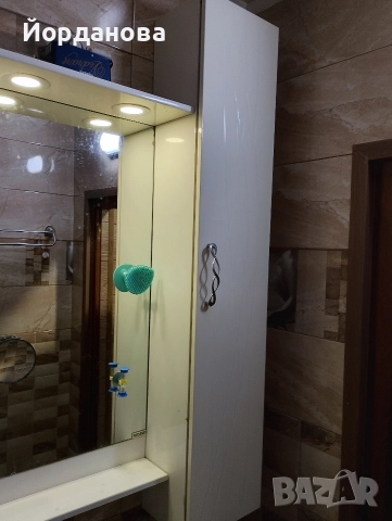 PVC горен шкаф с огледало за баня, снимка 5 - Шкафове - 52917919