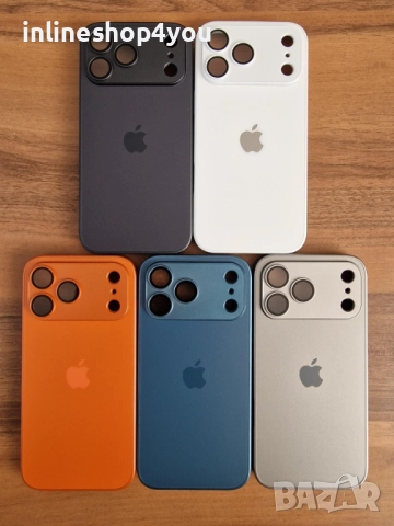 Матов Стъклен Кейс за Apple iPhone 17 Pro - Различни цветове