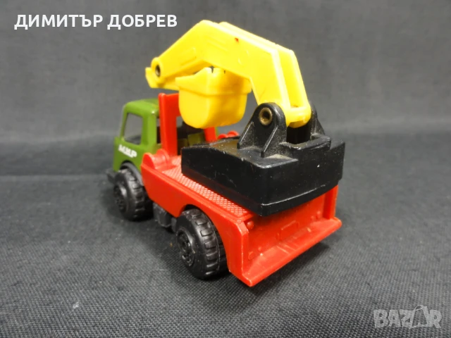 СТАРА РЕТРО СОЦ НРБ МЕТАЛНА ИГРАЧКА КАМИОН БАГЕР МИР РАЗГРАД, снимка 3 - Колекции - 50720304