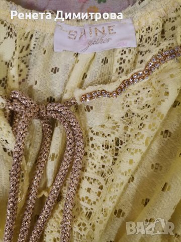 Дамска дантелена блуза , снимка 3 - Туники - 39001019