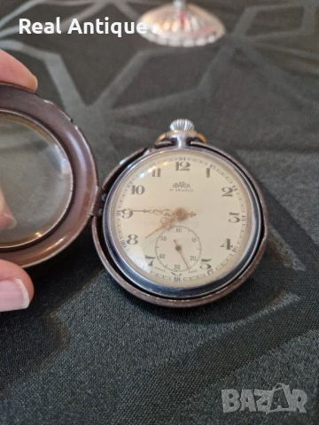 Рядък антикварен колекционерски швейцарски джобен часовник Ibaria , снимка 7 - Антикварни и старинни предмети - 50684980