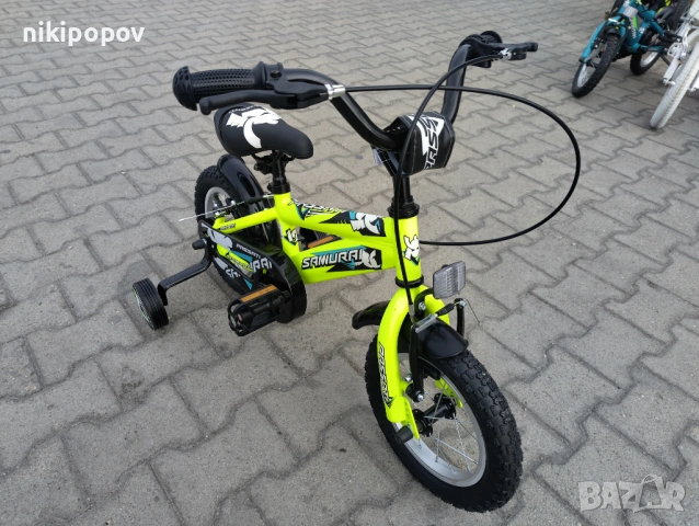 BG Детски велосипед 12" SAMURAJ жълт, снимка 12 - Велосипеди - 54334103