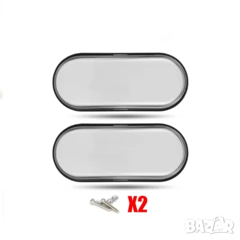 Комплект компактни LED габарити 12–24 V, бели – 2 бр., снимка 2 - Аксесоари и консумативи - 55864149