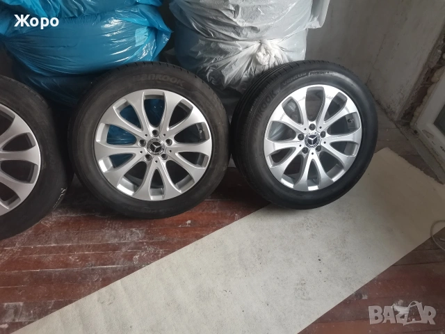 Джанти 17"за Мерцедес/Mercedes / с летни гуми Hankook , снимка 5 - Гуми и джанти - 53996779