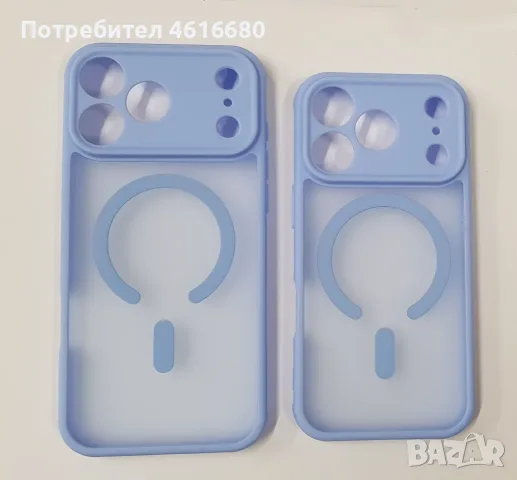 Калъф  iPhone 18 Pro/iPhone 17 Pro/iPhone 18 Pro Max/iPhone 17 Pro Max - Light Blue, Deep Burgundy, снимка 5 - Калъфи, кейсове - 56337964