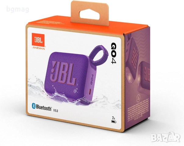 JBL Go 4 безжична Bluetooth тонколонка-лилав цвят, снимка 8 - Bluetooth тонколони - 52107661