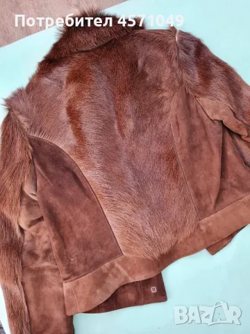 Късо яке естествен косъм XS , снимка 5 - Якета - 56010621