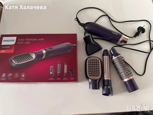 Продавам нов Уред за оформяне на прически с топъл въздух Philips Airstyler 3000 BHA 313/00 Лесно офо, снимка 2 - Други стоки за дома - 54311576