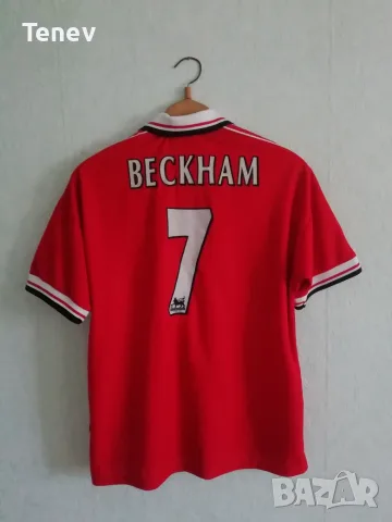 Manchester United Beckham 1998-1999-2000 Umbro оригинална тениска фланелка Бекъм Манчестър Юнайтед 