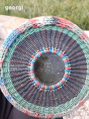 Ретро плетена дамаджана , снимка 6 - Антикварни и старинни предмети - 32013519