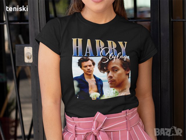 Тениски Harry Styles принт, модели и размери , снимка 3 - Тениски - 31398993