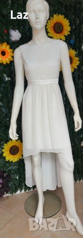 официална сватбена бяла рокля за подписване или кръщене, снимка 3 - Рокли - 36672167