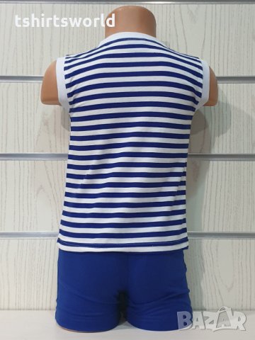 Ново детско моряшко комплектче с трансферен печат Пират, 18-24 месеца, снимка 2 - Комплекти за бебе - 33839799