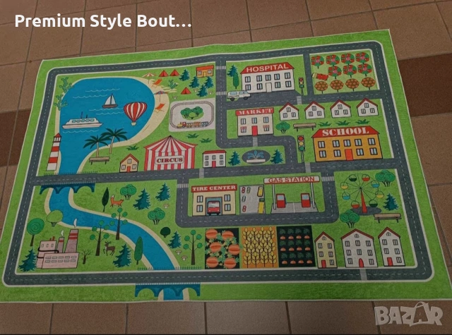 Детски килим за игра 120х160см - Различни дизайни, Противоплъзгащ и миещ се