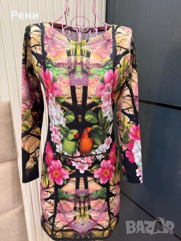 Шарена трикотажна рокля 