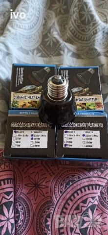 Продавам Керамична Нагревателна Лампа , снимка 2 - Терариуми и оборудване - 52236145