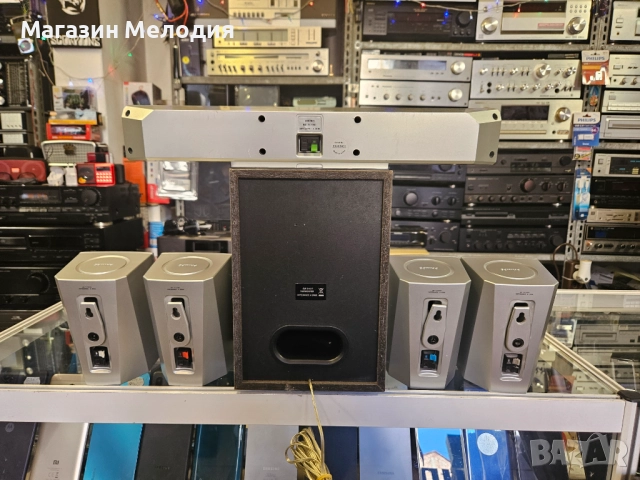 Тонколони 5+1 за домашно кино и музика Philips Бас каса, център и 4 колони. В отлично техническо и в, снимка 8 - Тонколони - 48449801