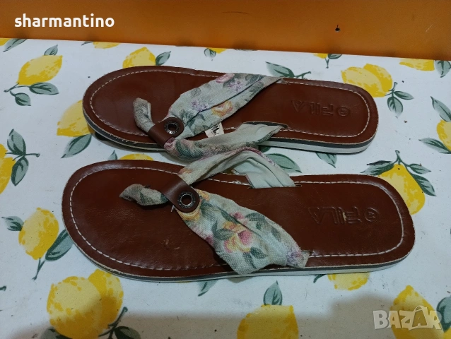 Fila N 41 кожени джапанки, снимка 8 - Джапанки - 53360499