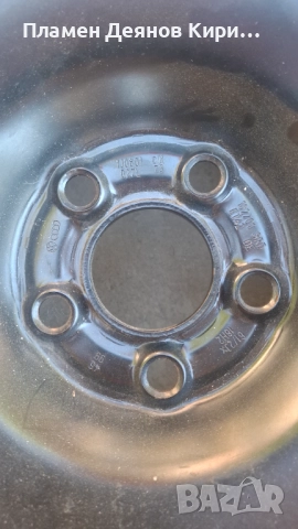 16 цола стоманена джанта оригинална Vw,AUDI 5/100 ET42, снимка 2 - Гуми и джанти - 51533053