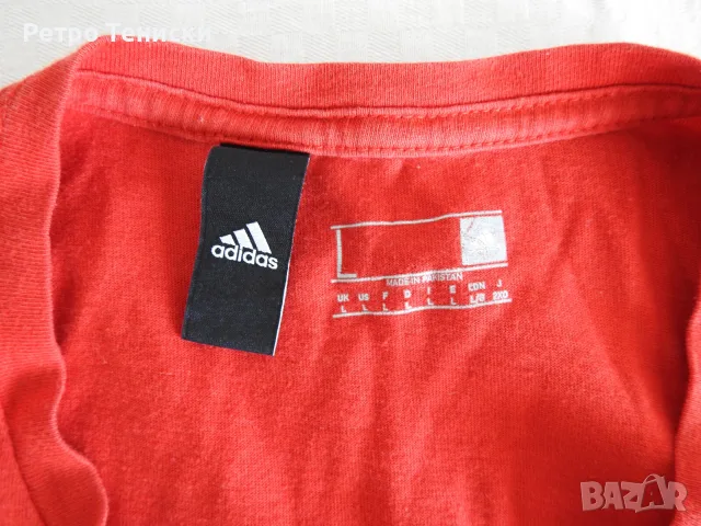 Тениска adidas — Мъже размер L Червено, снимка 5 - Тениски - 56314753