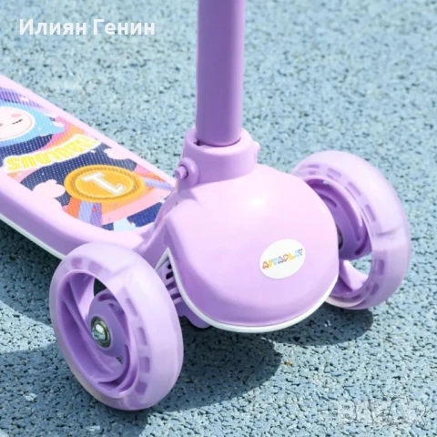 Детска тротинетка AIYAPLAY, LED колела, снимка 4 - Детски велосипеди, триколки и коли - 54035793